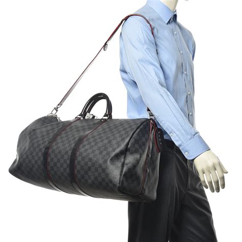 louis vuitton mens keepall damier graphite|Louis Vuitton Keepall 55 bandouliere.